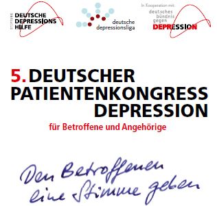 5. Deutscher Patientenkongress Depression für Betroffene und Angehörige