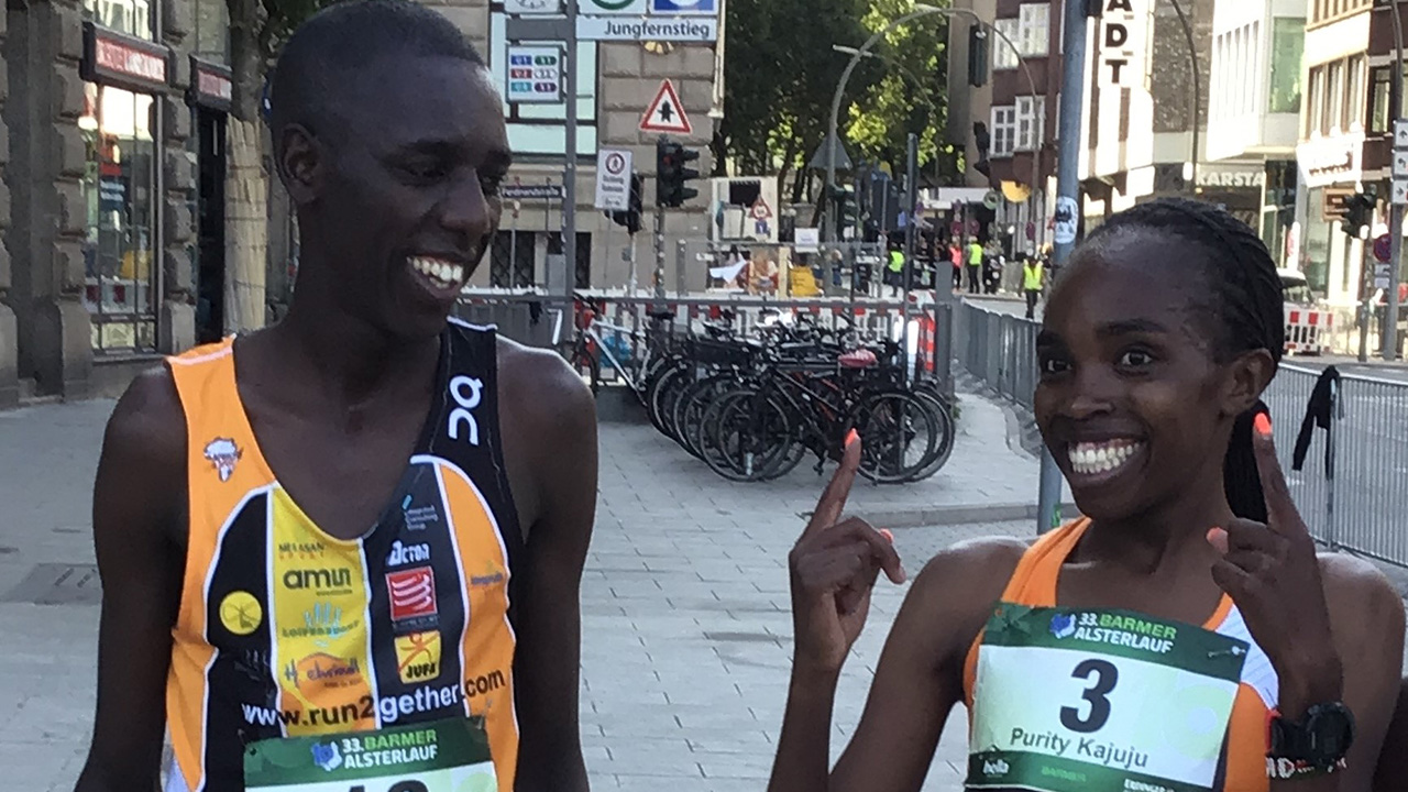 Simon Dudi Ekidor und Purity Kajuju Gitonga gewannen den Barmer Alsterlauf 2022