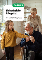 Titelbild der Broschüre: Sicherheit im Pflegefall