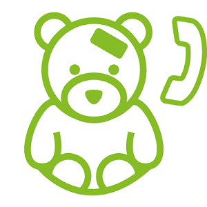 Ein Teddybär ist als Piktogramm abgebildet