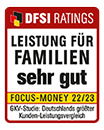 DFSI Siegel Leistungen für Familien: sehr gut