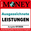 Focus Money Siegel für ausgezeichnete Leistungen