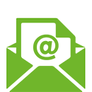 Bewerbung Icon: ein Briefumschlag mit einem Anschreiben