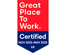 Siegel Auszeichnung Great Place To Work Zertifizierung 2022-23