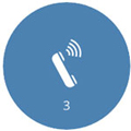 Das Icon zeigt einen Telefonhörer mit Sprachwellen