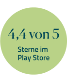 4,4 von 5 Sterne im Play Store