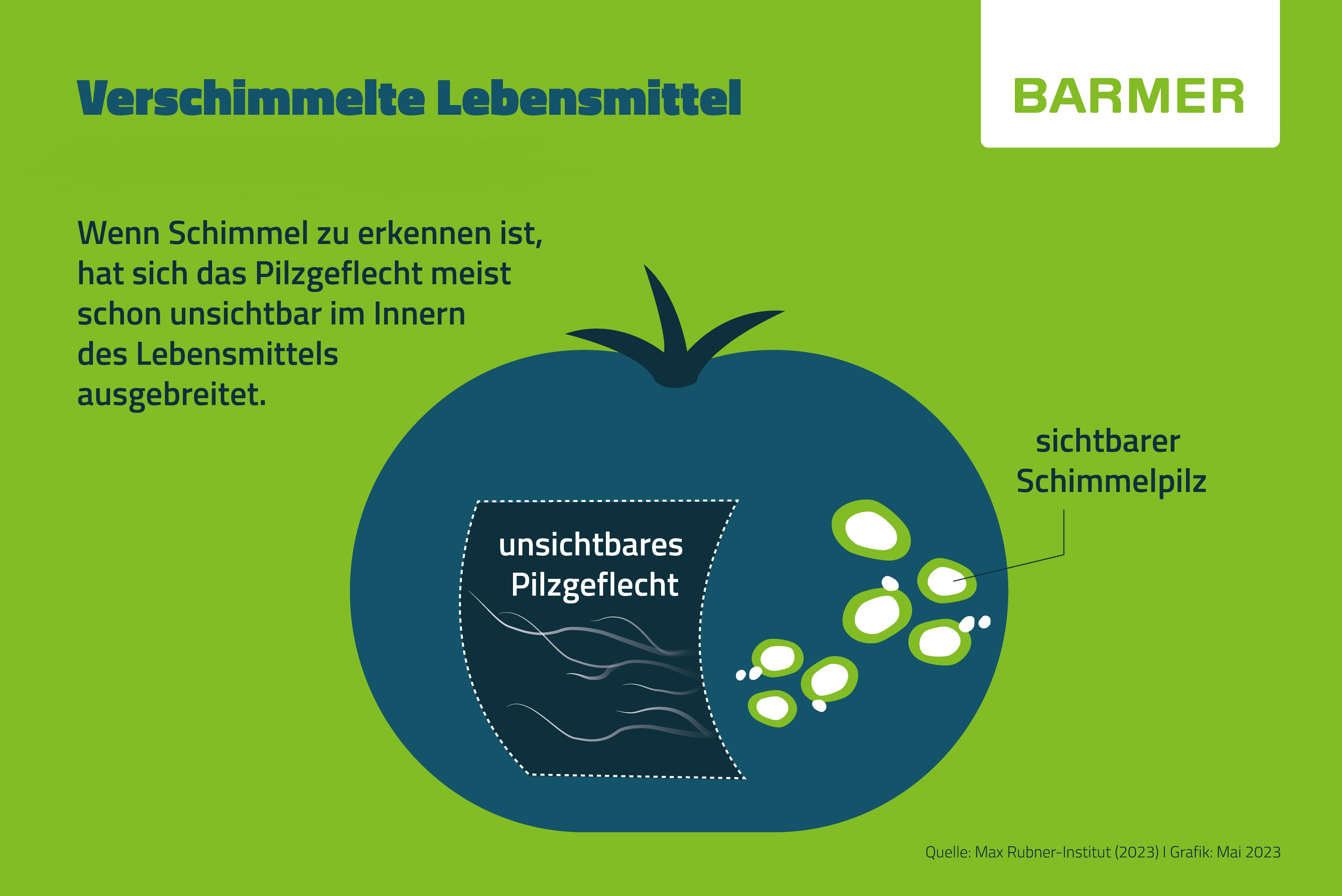 Schimmel an Lebensmitteln: in den Müll?