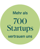 Badge Mehr als 700 Startups vertrauen uns
