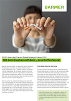 Titelbild PDF zum Thema DMP Osteoporose - mit dem Rauchen aufhören