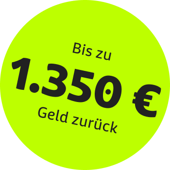 Bis zu 1.350 Euro Geld zurück