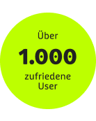 Über 1000 zufriedene User