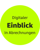 Digitaler Einblick in Abrechnungen