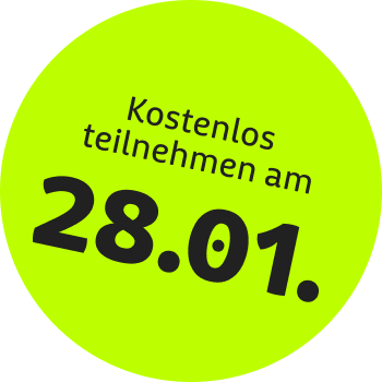 Kostenlos teilnehmen am 28.01.