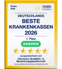 Siegel DQBG - Deutschlands beste Krankenkassen