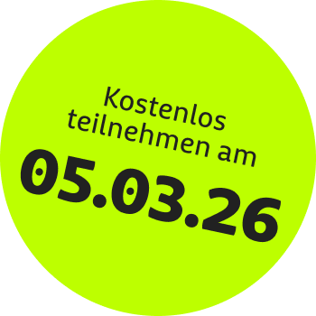 Badge Kostenlos teilnehmen am 05.03.26