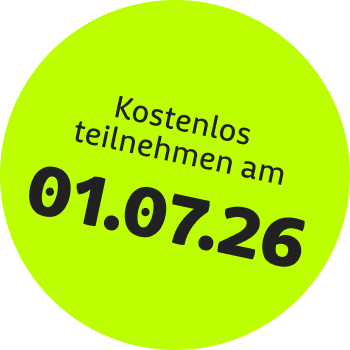 Kostenlos teilnehmen am 01.07..