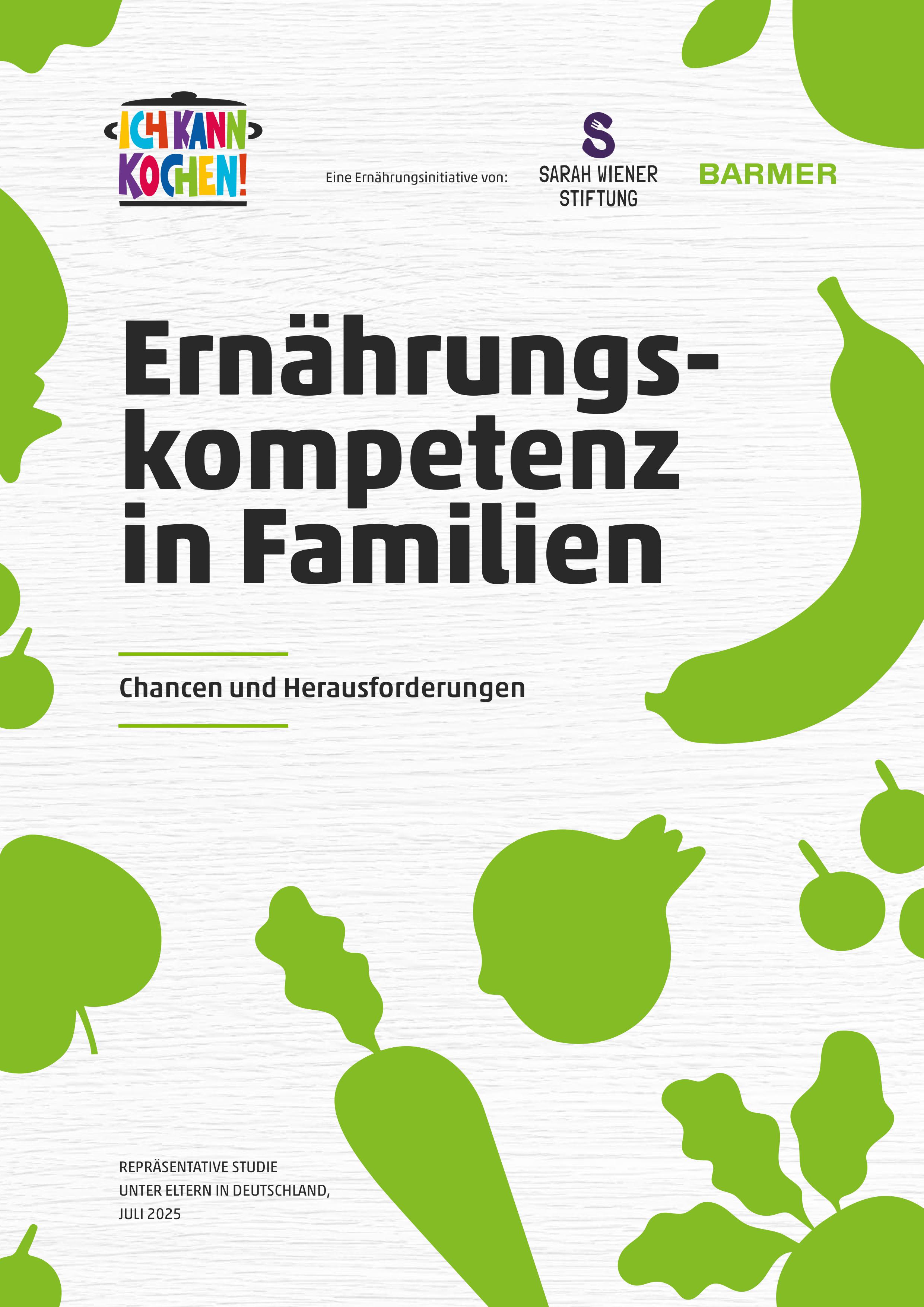 Deckblatt zur Studie Ernährungskompetenz in Familien 