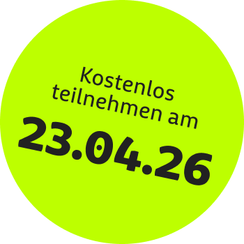 Kostenlos teilnehmen am 23.04.26