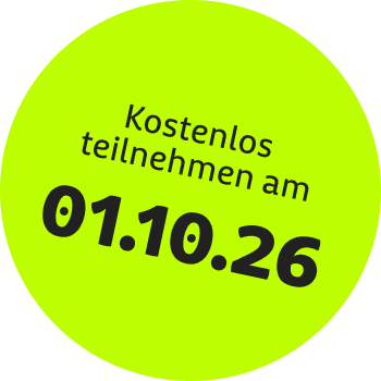 Kostenlos teilnehmen am 01.10.26