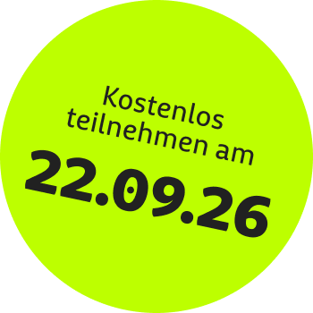 Kostenlos teilnehmen am 22.09.26