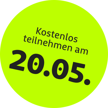 Kostenlos teilnehmen am 20.05.