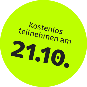Kostenlos teilnehmen am 21.10.