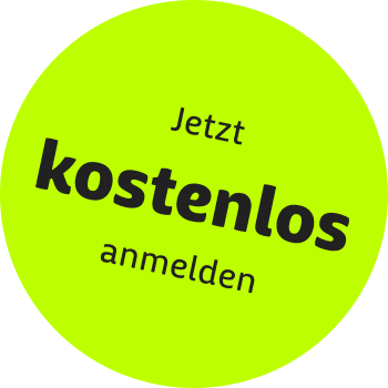 Störer Jetzt kostenlos anmelden