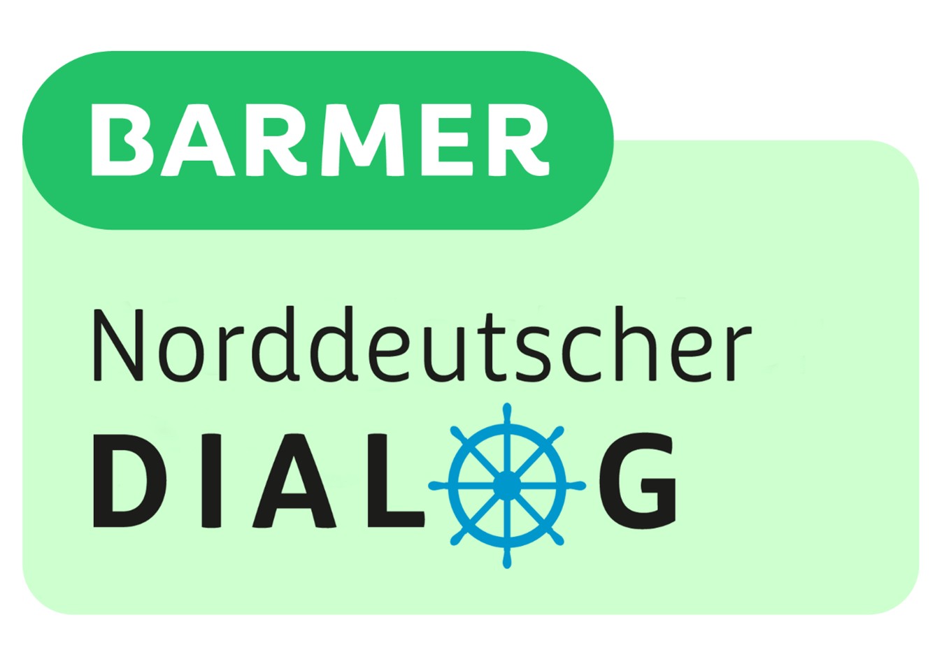 Das Logo des Norddeutschen Dialogs in Kombination mit dem Barmer-Logo