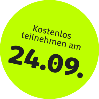 Kostenlos teilnehmen am 24.09.