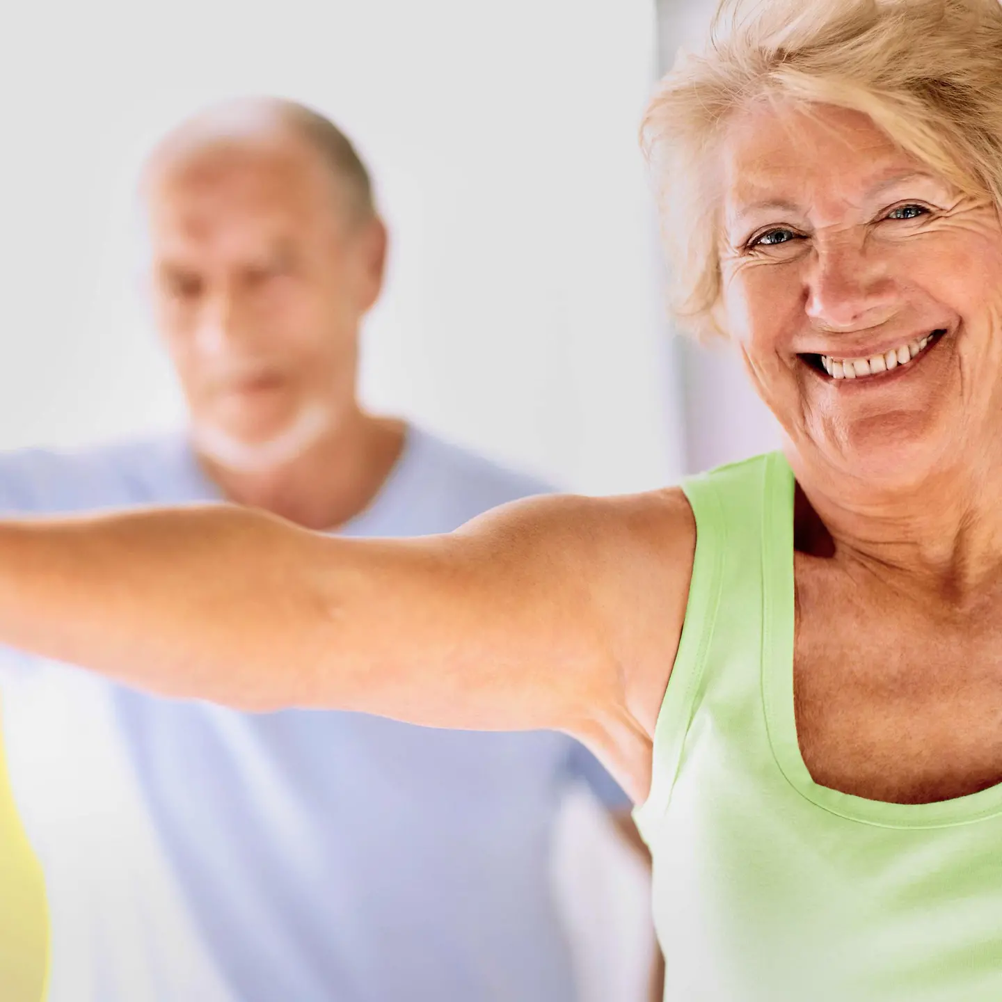 Rentner bei Übungen