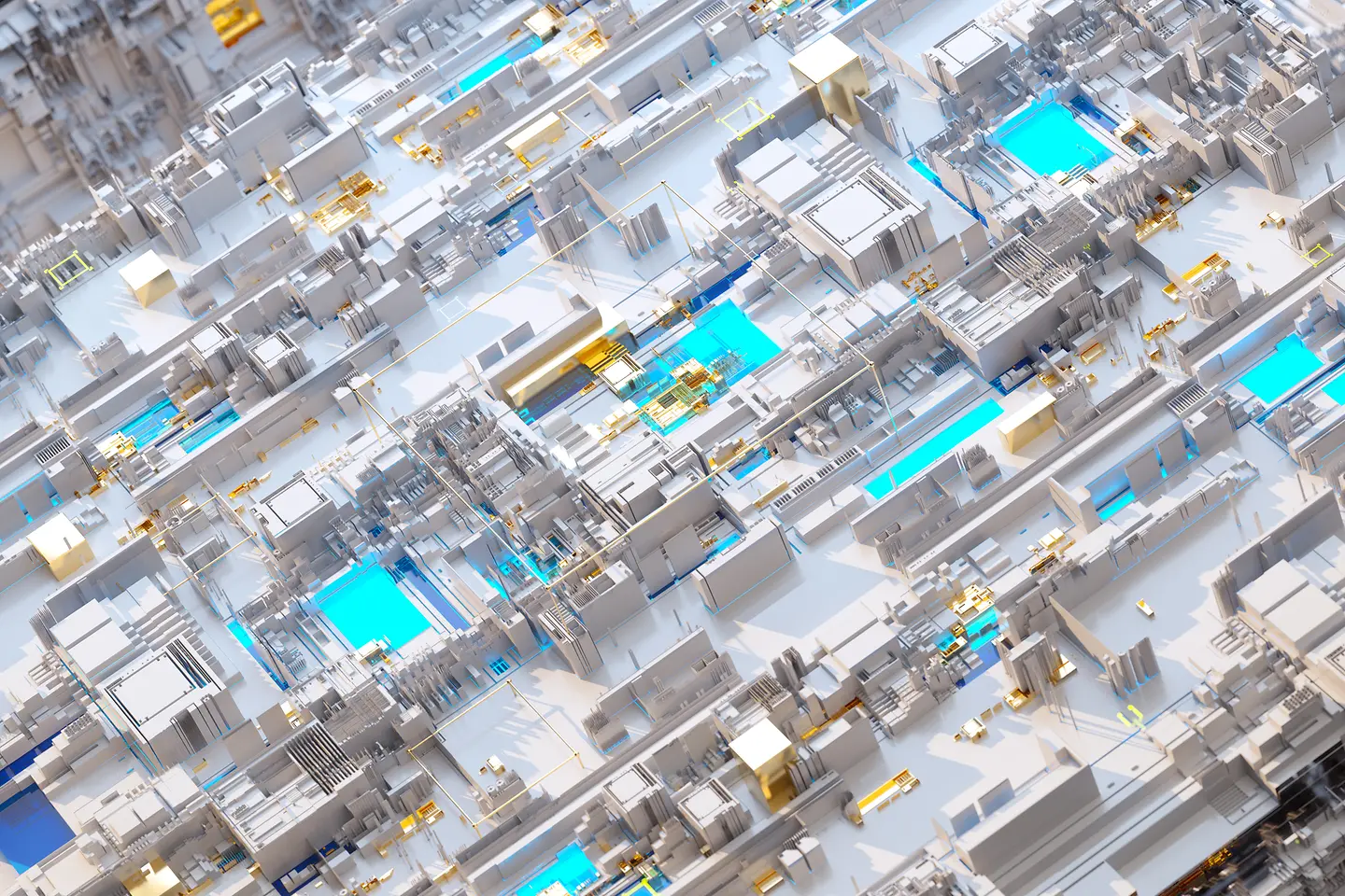 Stilisierte Nahaufnahme eines Datenservers