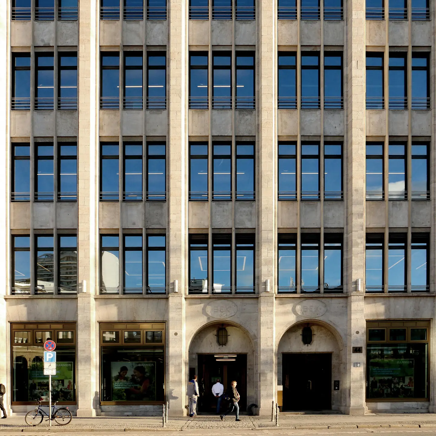 Das Foto zeigt die Barmer Pressestelle in der Axel-Springer-Straße in Berlin.