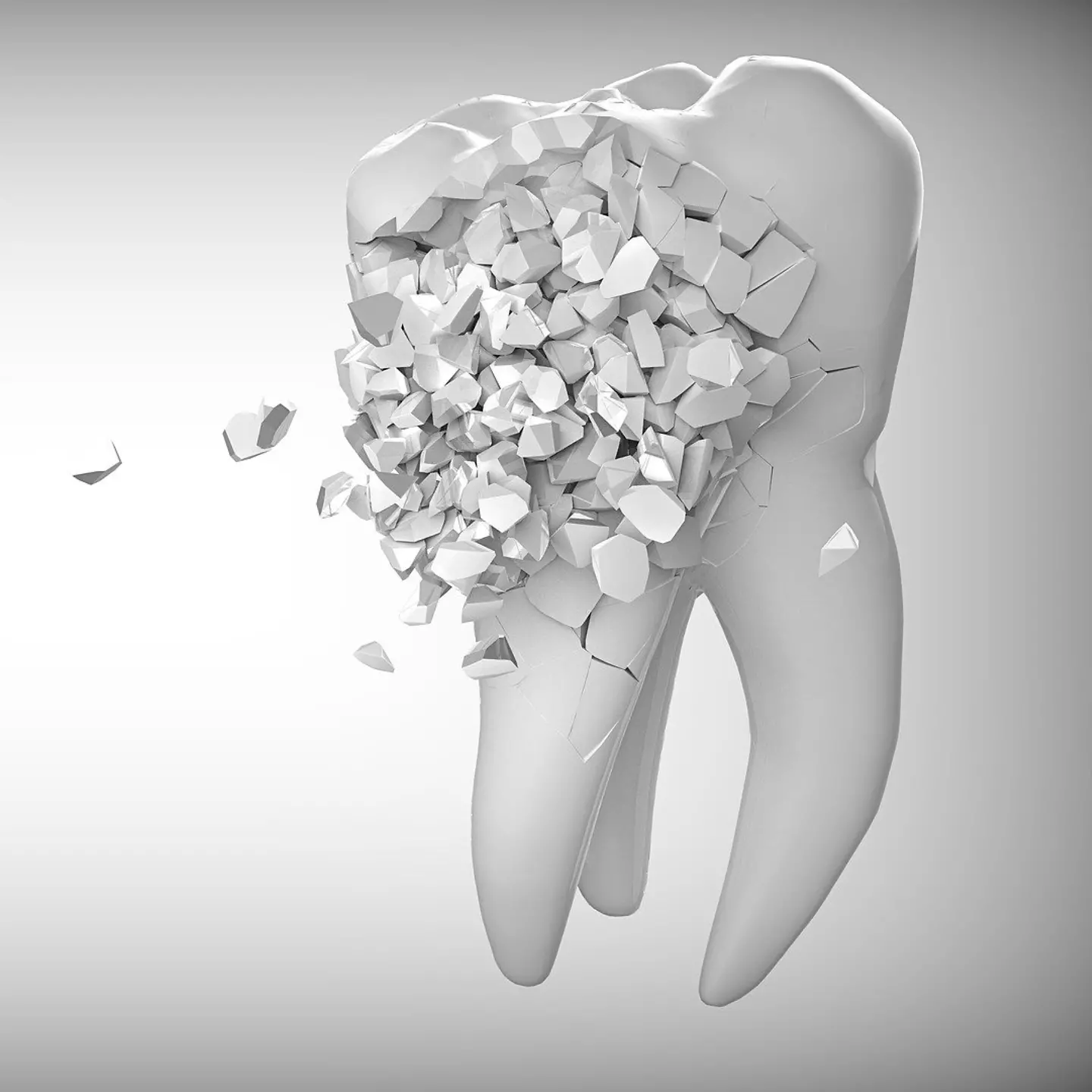 Zahnplastik in Auflösung