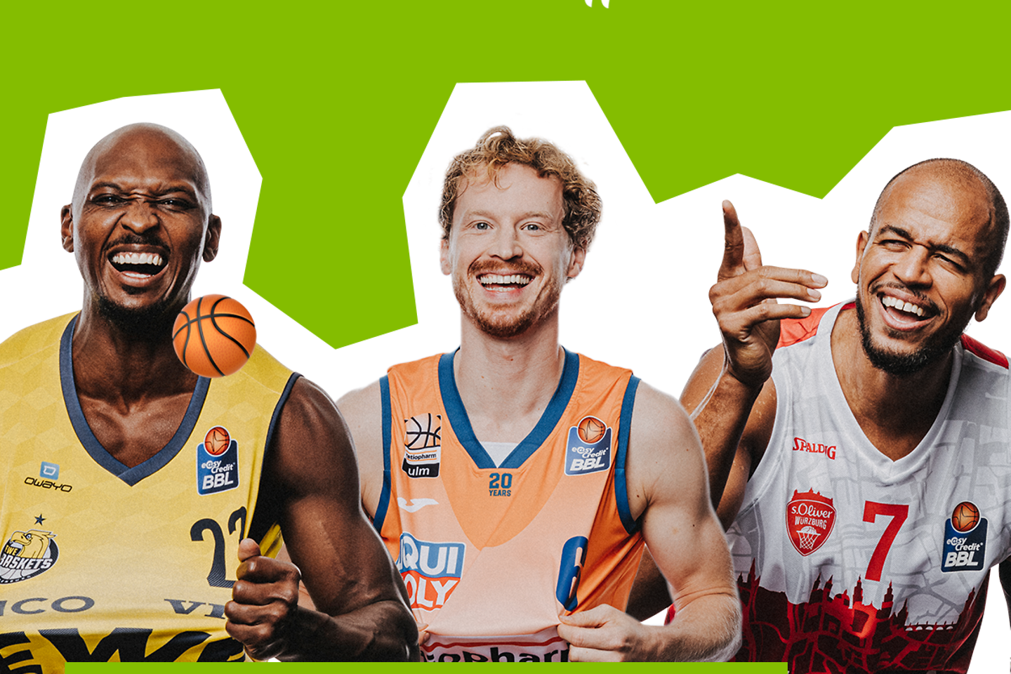 Basketball-Spieler mit rotem Trikot und Nummer 1 auf dem Rücken