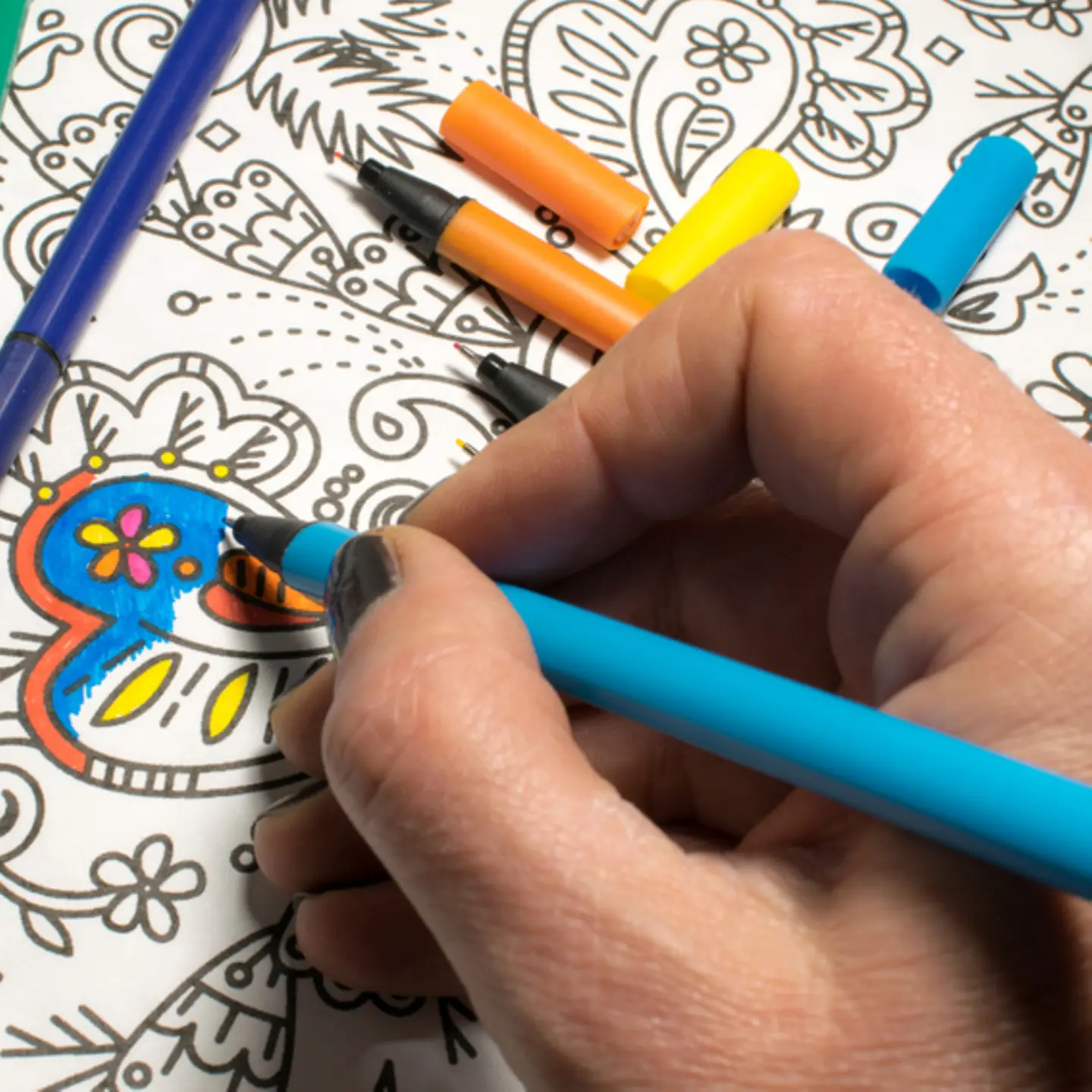 Seite eines Malbuchs