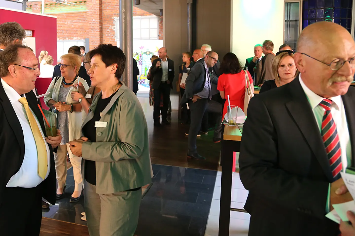 Small-Talk auf dem Gesundheitssymposium