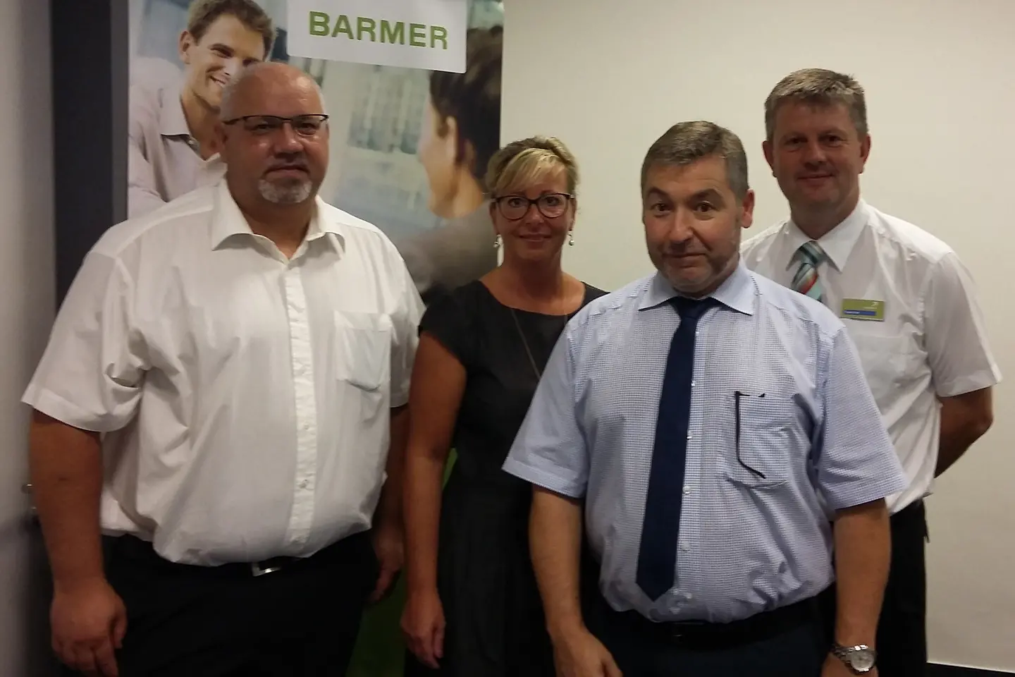 Die Referenten der Pflege-Veranstaltung in der Wormser Geschäftsstelle.