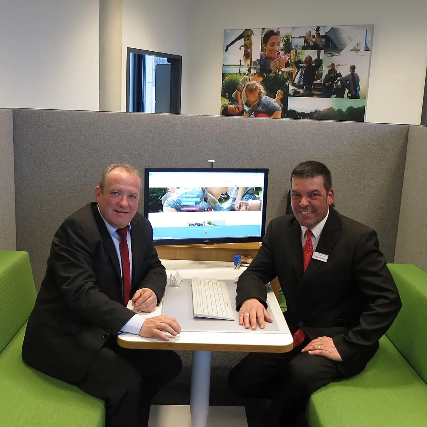 Barmer Hauptgeschäftsführer Guido Ernst (l.) mit Regionalgeschäftsführer Frank Schlöder 