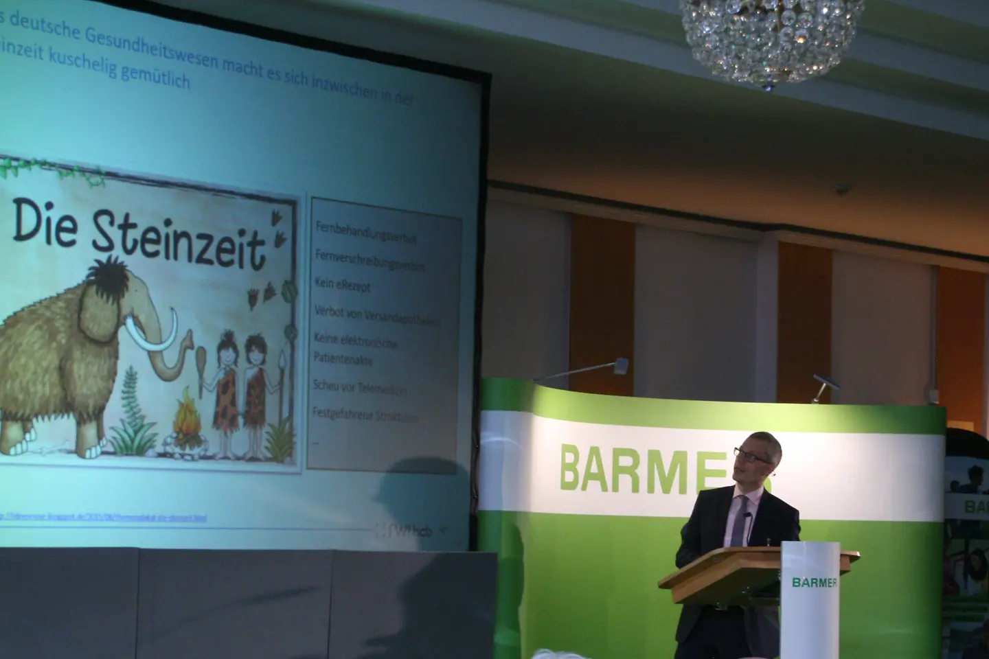 Prof. Dr. Boris Augurzky bei seinem Vortrag Krankenhaus 2030