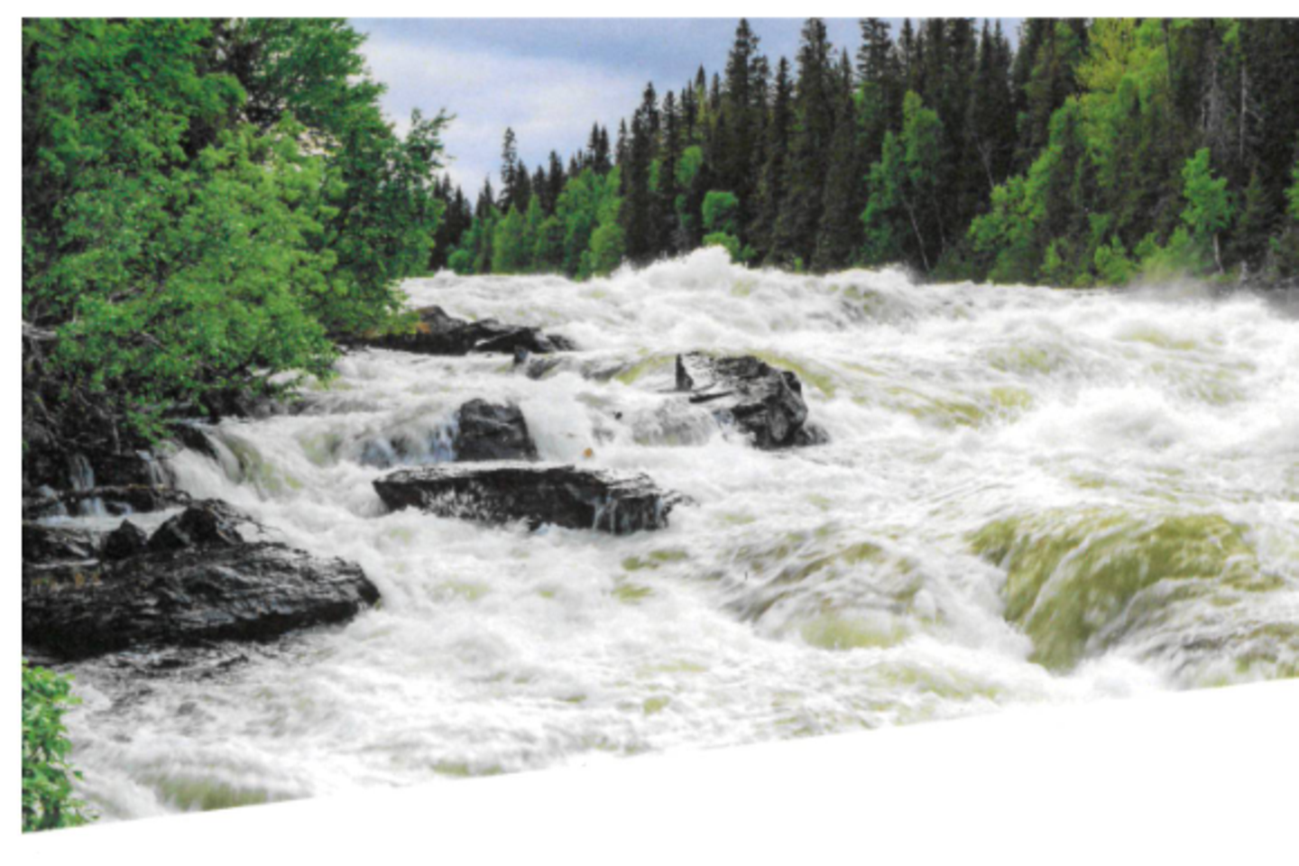 Ausschnitt Grünstrom-Zertifikat: Wasserfall in Schweden