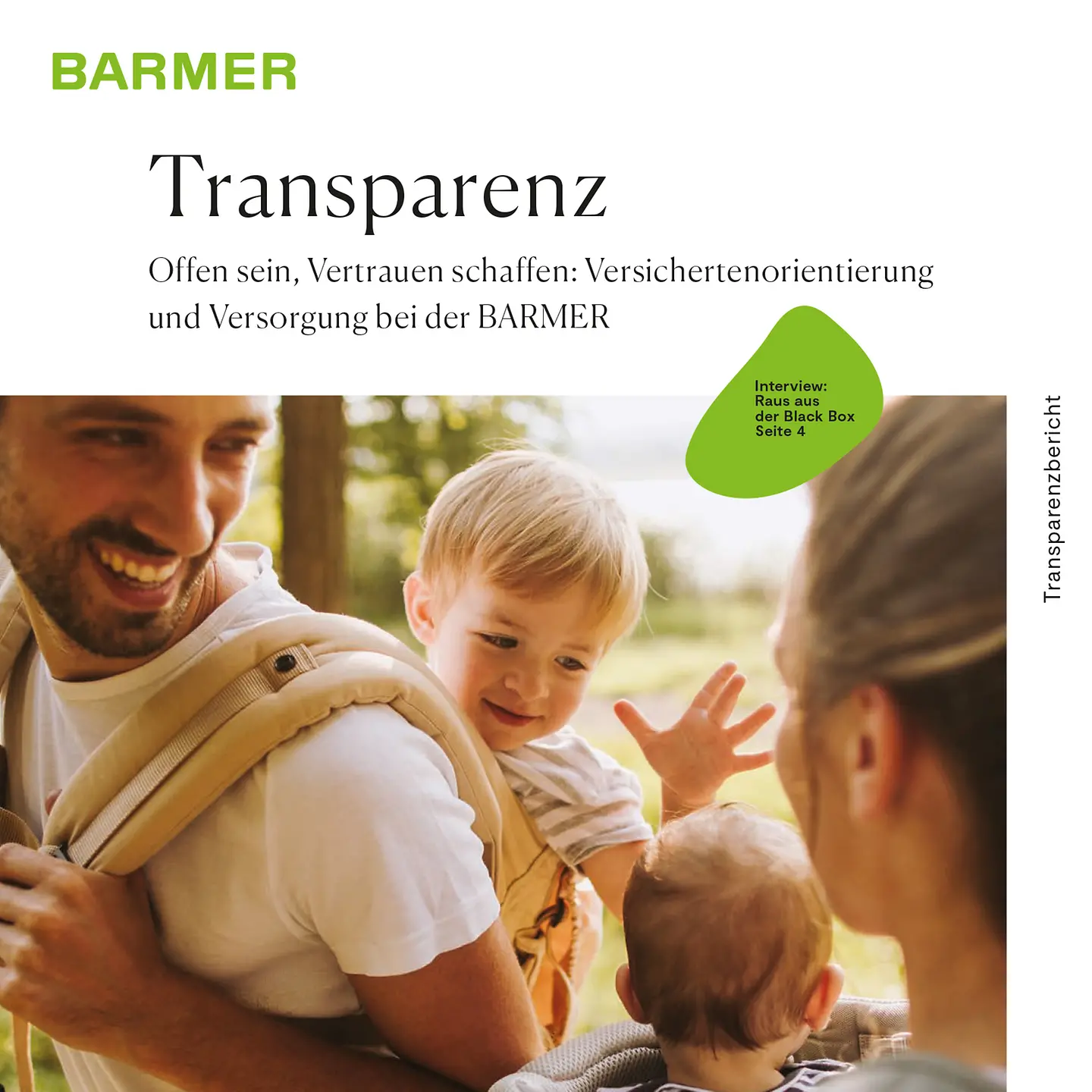 Titel des Barmer Transparenzberichts