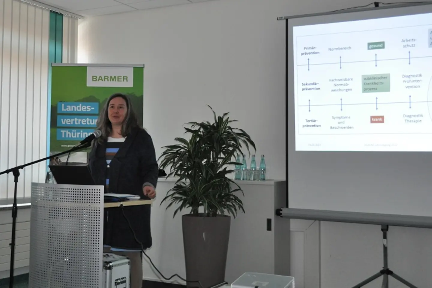 Heike Werner hält Vortrag