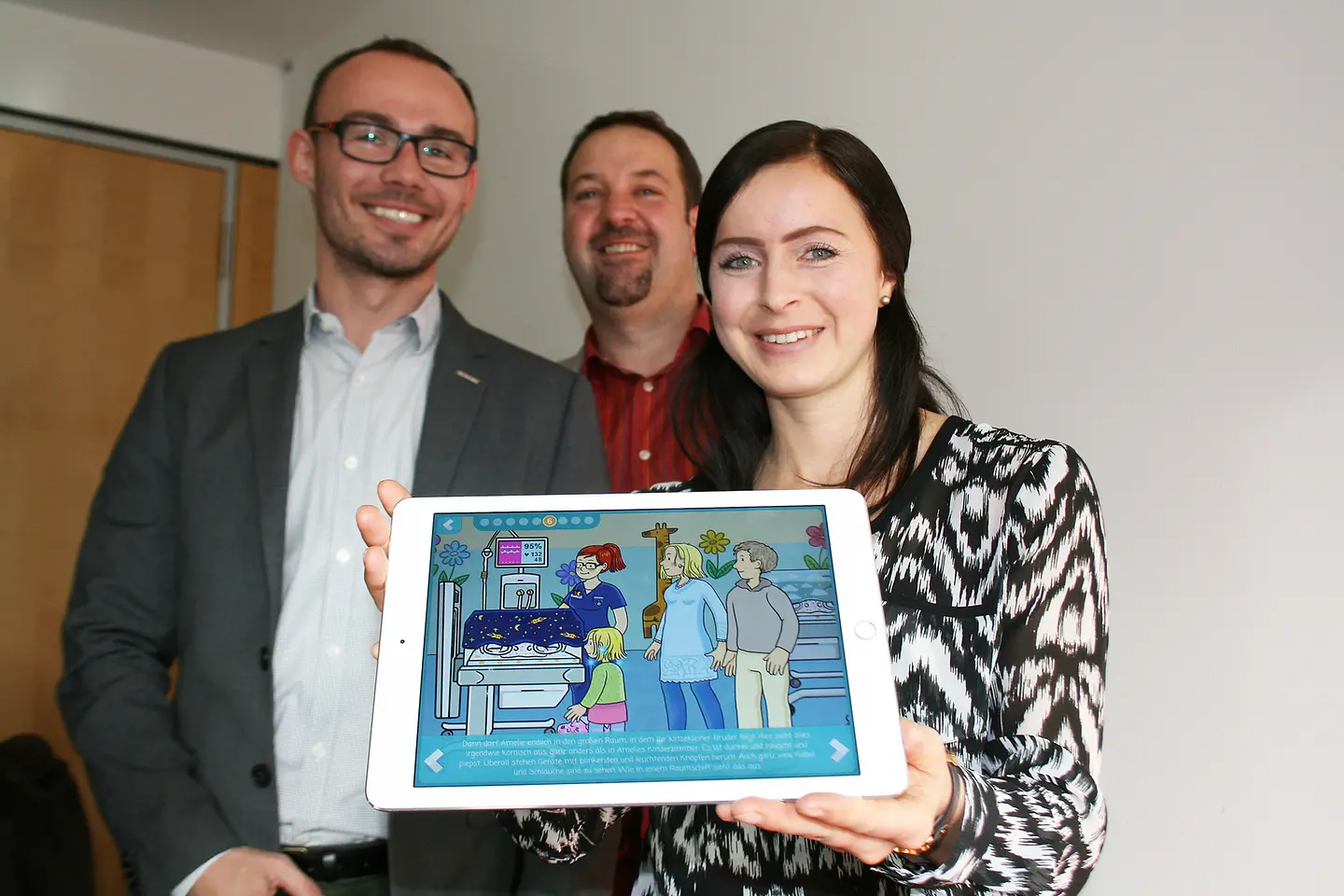 Frühchen-App auf dem Tablet