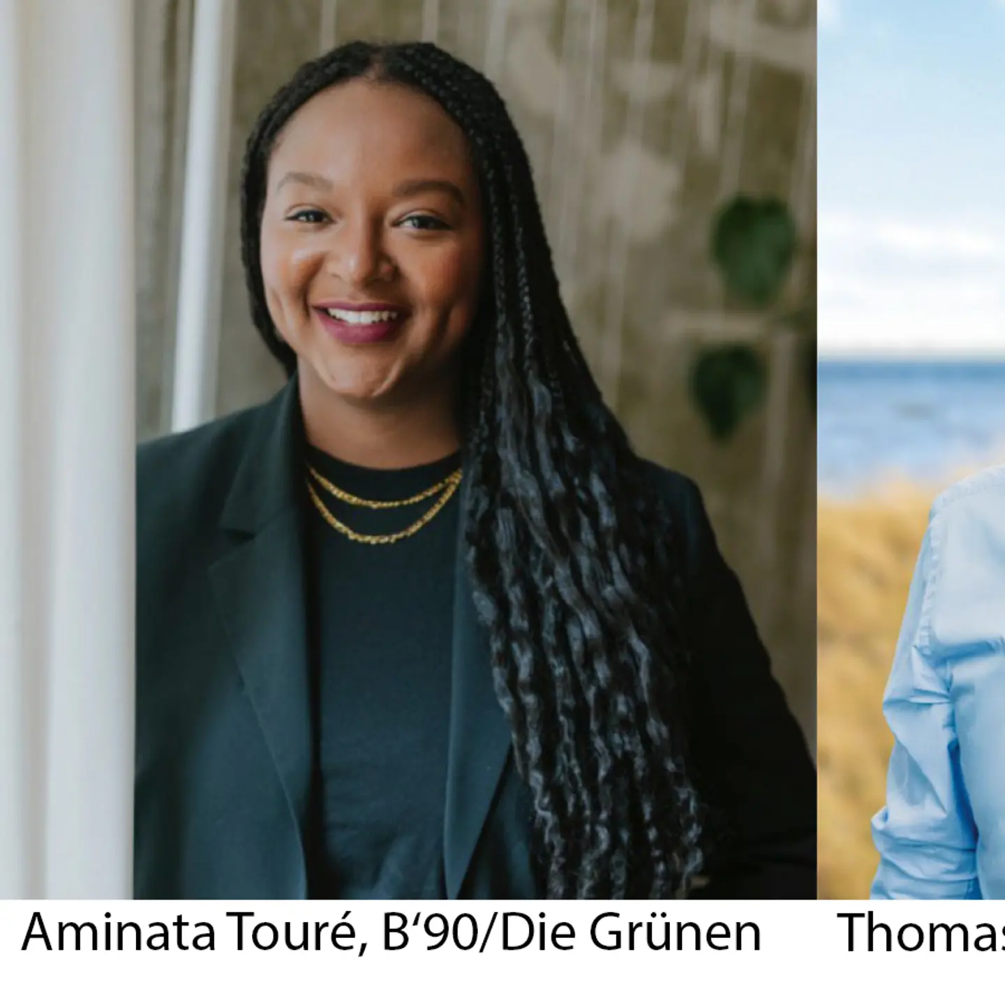 eine Collage der Portraitbilder der vier Kandidaten von B'90/Die Grünen, SPD, CDU und FDP