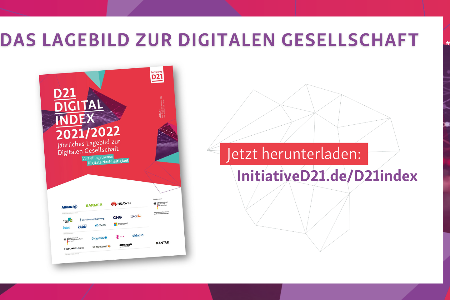 Eine Collage von D21 zum D21 DIGITAL INDEX 2021/2022