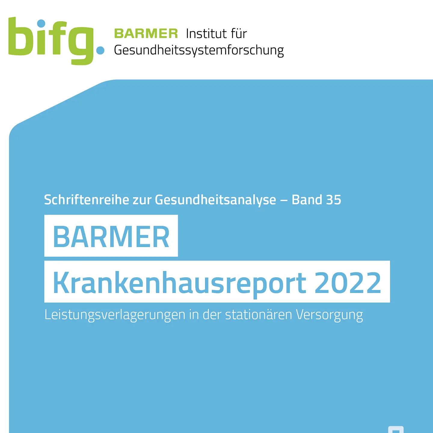 Titelbild Krankenhausreport 2022