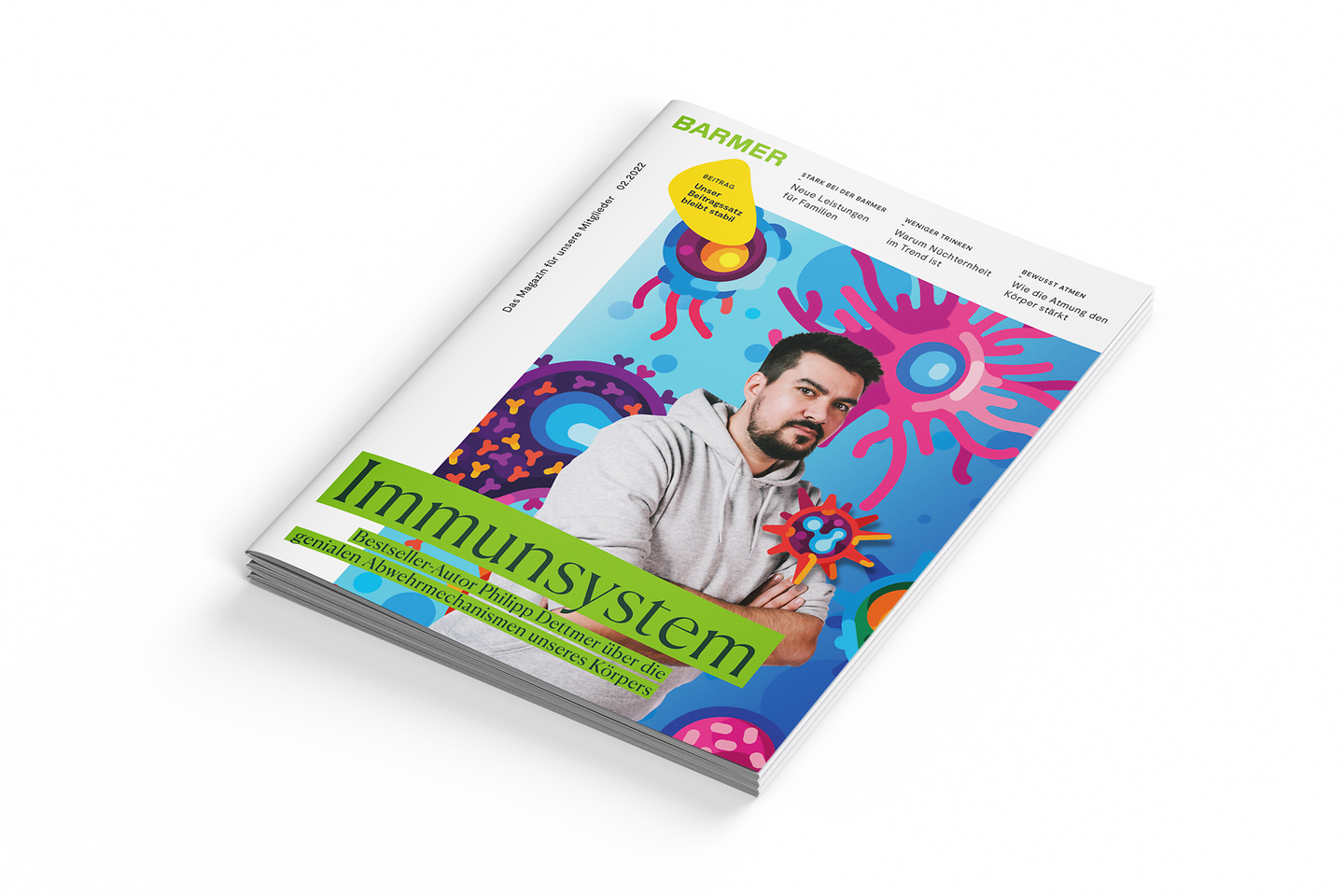 Cover BARMER-Mitgliedermagazin Dezember 2022