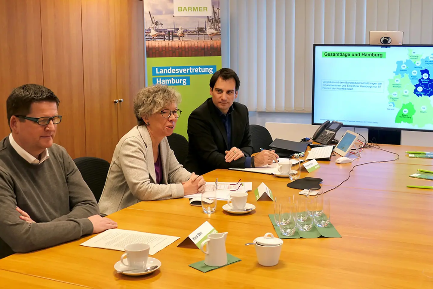 Pressekonferenz der Barmer Landesvertretung Hamburg anlässlich der Vorstellung des Morbiditäts- und Sozialatlas