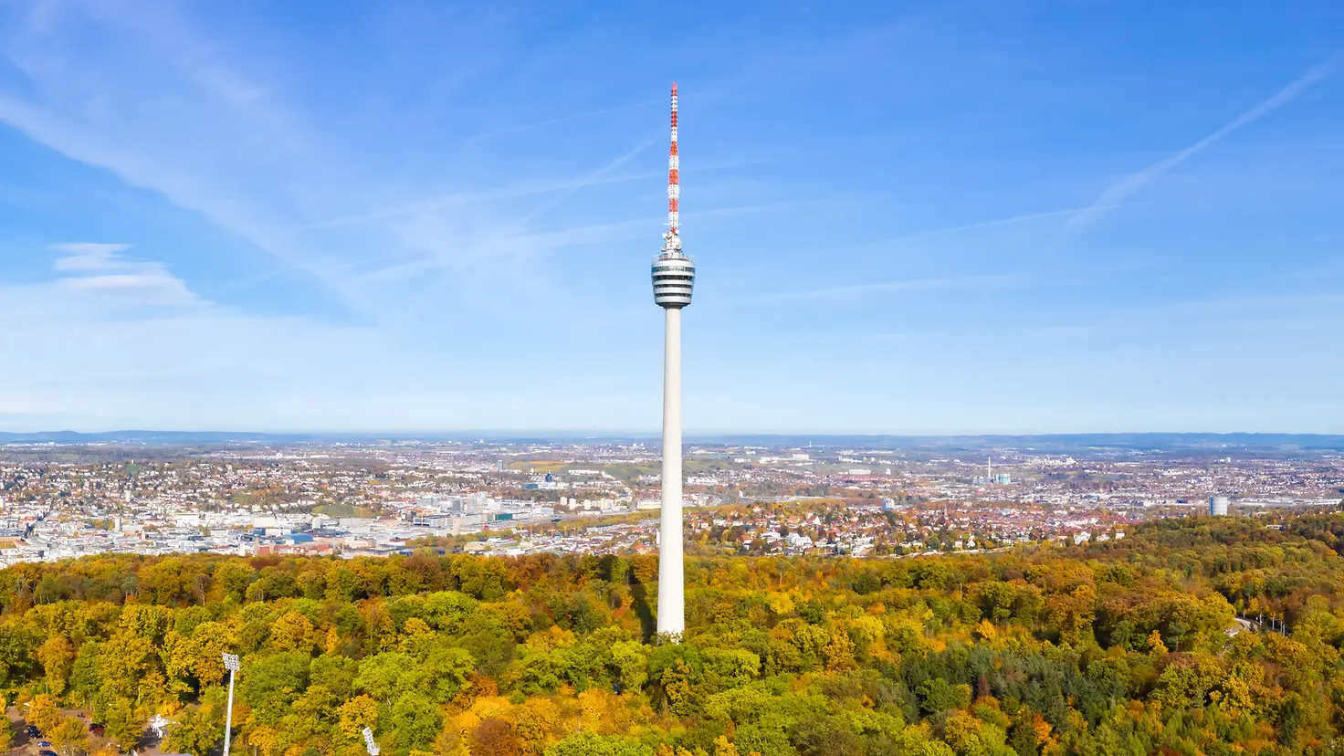 Blick auf den Stuttgarter Fernsehturm