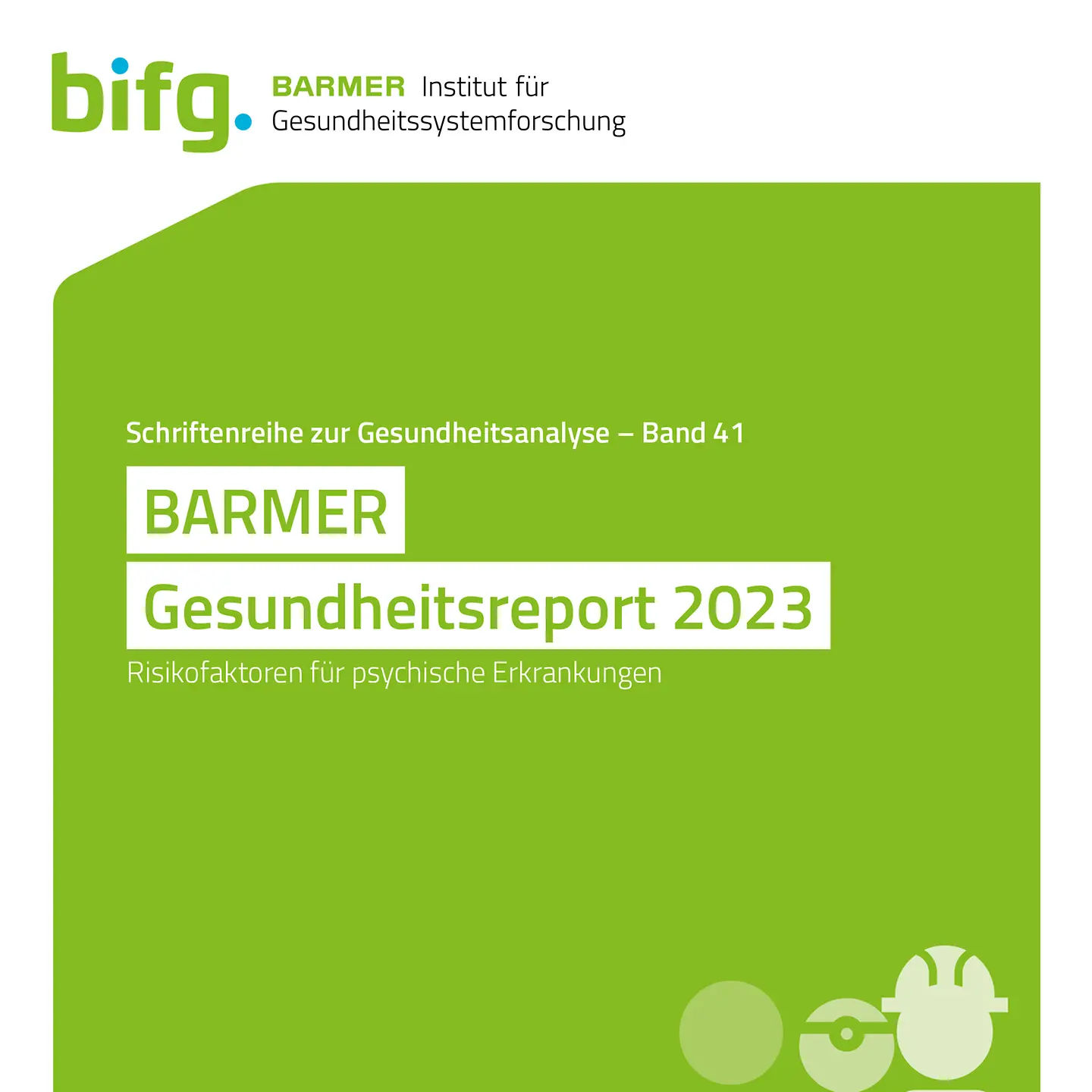 Das Cover des Barmer-Gesundheitsreports 2023